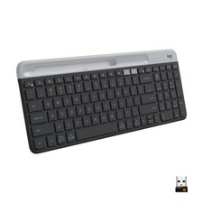 Logitech K585 Slim Full Size Wireless Keyboard Graphite w/ Built-in Phone Cradle picture