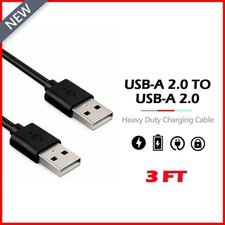 B2G1 FREE USB Cable Type A Male to A Male High-Speed Data Transfer Charger Cord picture