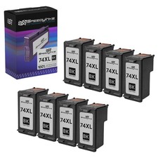 8pk Reman replacement for HP 74XL / CB336WN High Yield Black Ink Cartridge picture