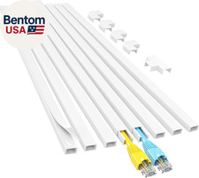 Cord Hider, 113In One-Cord Cable Concealer, Cord Covers for Wires on Wall, Easy picture