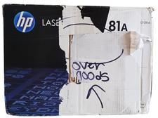 HP LaserJet 81A Black CF281A Toner Cartridge New Sealed With Open Rough Box picture