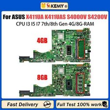 X411UA For ASUS K411UAS S4000V S4200V A411U Motherboard I3 I5 I7 CPU 4G/8G RAM picture