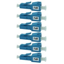 6x 7dB LC/UPC Connector Fiber Optic Optical Attenuator Plug-in Type Single Mode picture