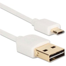 2 ft. White Premium Reversible USB to Reversible Micro-USB Sync & Fast Charger C picture