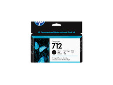 HP 712 80-ml Black DesignJet Ink Cartridge, 3ED71A picture