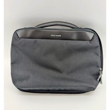 Cole Haan ZEROGRAND Mens Black Laptop Briefcase Commuter Attache Messenger Bag picture
