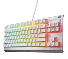 SteelSeries Apex 3 TKL White Wired Gaming Keyboard Anti-Ghosting Compact RGB picture