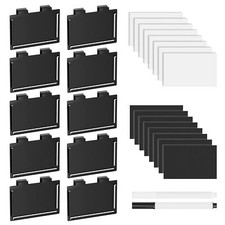 10Pack Pantry Basket Labels Clip on for Storage Bins with 20 Label Cards picture