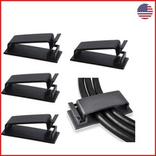 Versatile 50 Pcs Self-Adhesive Cable Clips - Organize Power & Ethernet Cables picture