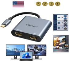 USB C to Dual HDMI Adapter 4K@60Hz - Expand Your Display Options Effortlessly picture