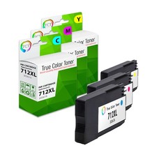 3Pk TCT Premium 712XL C M Y HY Compatible for HP DesignJet T650 T630 Ink picture