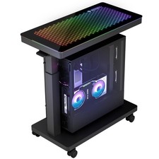 EUREKA Computer Tower Stand RGB Lights 2-Tier CPU Holder picture