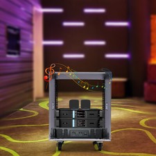 12U Portable Rolling Network Rack Swivel Caster Wheels Audio TV  Equipment Rack picture