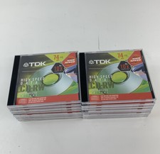 (16) New TDK High Speed Data CD-RW 650MB 74 MIN 10X Rewritable Compact Discs picture
