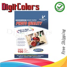 100 Sheets 8.5 x 11 Premium Glossy Photo Paper for inkjet printer picture