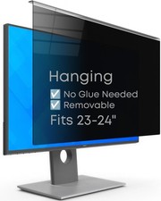 Hanging Privacy Screen Protector for Monitor (Fits 23-24 Inch Frameless), 30 picture