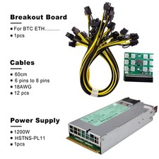 HSTNS-PL11 1200W PSU Power Supply Replacement for Breakout Board 12pcs 6pin-to-8 picture