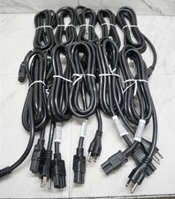 Lot of 10 NEW Genuine HPE HP 8121-0914 Notched C15 AC Power Cords 3-Prong picture
