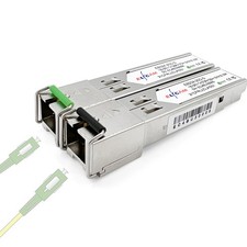 Elfcam® - 1 Pair 10G SFP+ BIDI Transceiver Module with SC Fiber Port Simplex ... picture