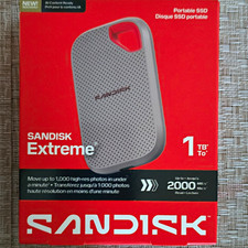 SanDisk Extreme Portable SSD 1TB 2000MB/s USB-C Password Protection Gray picture