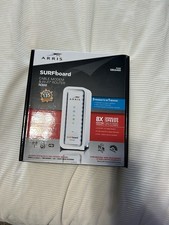 ARRIS 3.0 Cable Modem SURFboard SBG6400 8x4 DOCSIS / N300 Wi-Fi Router White NIB picture