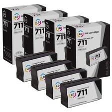Reman Ink Replacement for HP 711 CZ133A HY (Blk, 4-Pk) picture