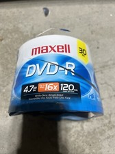 Maxwell 30 Pk Dvd-R 4.7 gb recordable DVD.   picture