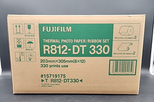 Fujifilm R812-DT 330 Thermal Photo Paper/Ribbon Set 330 prints use 8x12 picture