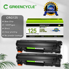 GREENCYCLE 2PK CRG-125 Toner Cartridge for Canon MF3010 LBP6000 LBP6030w LBP6030 picture
