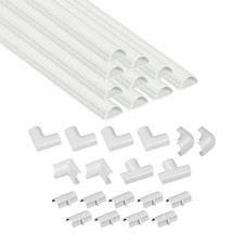 D-Line 157in Cord Cover Kit, Self-Adhesive Wire Hiders, Paintabx 15.7 Lengths & picture