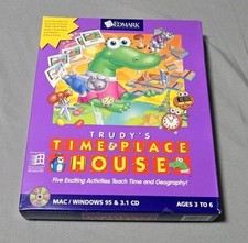 Rare Trudy's Time & Place House Edmark PC Big Box CD-ROM Win/Mac Software HTF picture