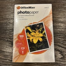 OfficeMax Photo Paper Glossy-Premium 100 Sheets 4” X 6” Made in Germany picture