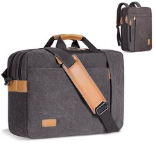 ESTARER Laptop Computer Bag for Men 3 In 1, 17-17.3 Inch 17'', Gray picture