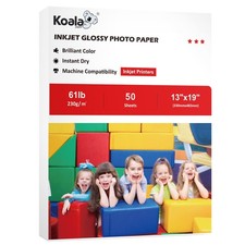 Koala Heavyweight Thick Glossy Photo Paper 13x19 Inch 50 PCS 61LB Dye Ink picture