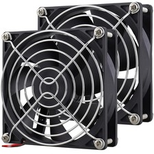 GDSTIME 92mm x 25mm 12V Dual Ball DC Brushless PC Cooling Fan 2-Pin, 2-Pack picture