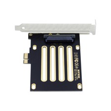 CY PCI-E 4.0 X1 Lane to U.2 U.3 Kit SFF-8639 Host Adapter for Motherboard SSD picture