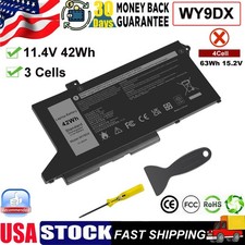 ✅WY9DX Laptop Battery For Dell Latitude 5420 5520 11.4V 42Wh Type 005R42 0M3KCN picture
