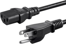 Foxtec Standard 5ft 10ft 10 Amps 250 Volts Black 3 Prong AC Power Cord Cable picture