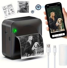 Pocket Inkless Thermal Printer Wireless Mini Sticker Photo Receipt Printer picture