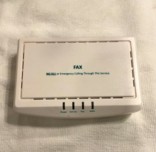 VoIP Home Phone Adapter Model 3001M White 1-Line Wall Mount RJ-45 RJ-11 picture