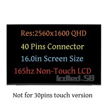 NE160QDM-NYC V18.0 BOE0B38 IPS LCD Screen 2560x1600 165HZ 16IN 40PIN NON-TOUCH picture