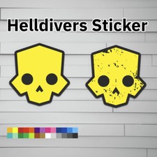 Skull Vinyl Decal (Sticker, Car laptop window tumbler water bottle) strategem picture
