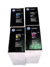 NEW GENUINE HP SET Of 4 642A TONER CARTRIDGES CB400A CB401A CB402A CB403A picture