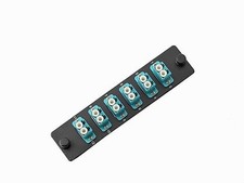 SpeedyFiberTX 1-Pack LGX Compatible Fiber Patch Panel, 12 Fibers 6 Aqua LC Adptr picture