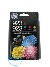 GENUINE 4-Pack HP 923 Black & Color B/C/M/Y Ink 6C3Y6LN NEW SEALED BOX 2027 picture