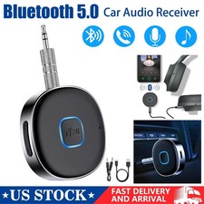 Portable 3.5mm Aux Car Adapter Bluetooth Wireless Audio Receiver Car/Home Stereo picture