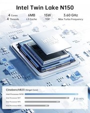 KAMRUI ESSENX E2 N150 MINI PC, 8GB DDR4 256GB SSD MINI COMPUTERS - SILVER picture