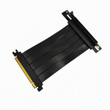 PCIe 4.0 Riser Cable 90 Degree Black GPU Vertical Mount 15cm 20cm X16 picture