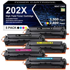 5PK CF500X 202X Toner for HP 202A Color LaserJet Pro M254dw M281cdw M281fdw MFP picture