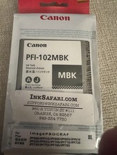Genuine OEM Canon PFI-102MBK Matte Black Ink  picture